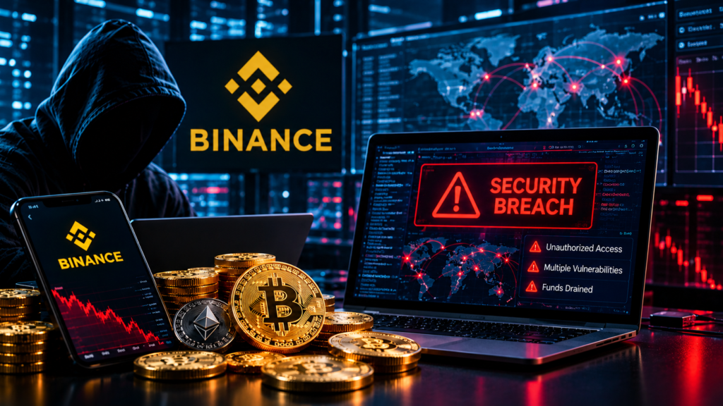 Cybersecurity specialists investigate cryptocurrency transactions following the Binance hack.